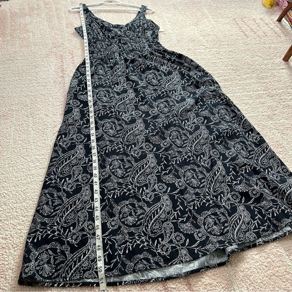 NWT Universal Thread Navy and White Floral Maxi Dress Size Small Cotton Blend - Picture 8 of 11